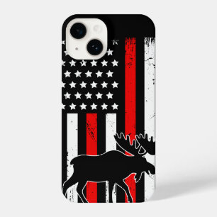 Moose American Flag iPhone 14 Case