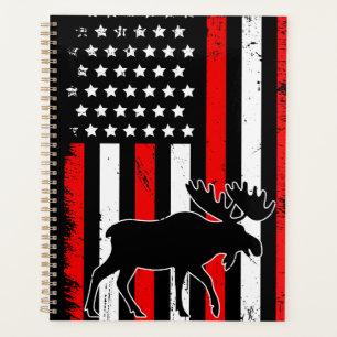 Moose American Flag Planner