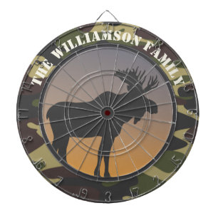 Moose and Camo Dartboard