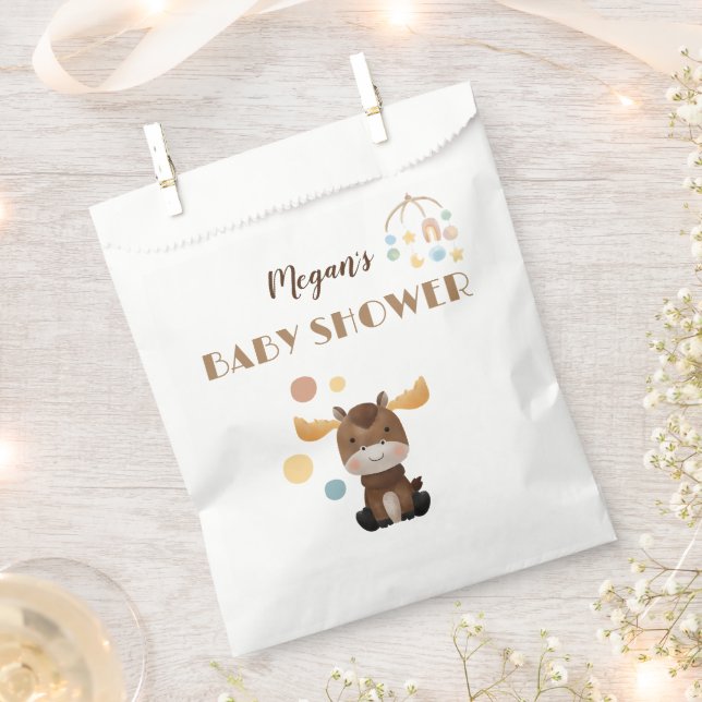 Moose and Mobile baby shower favour bags (Clipped)
