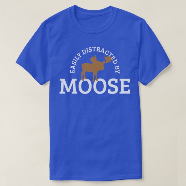 Moose Antlers Hunting Hunters T-Shirt (Design Front)