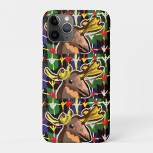 Moose art style golf head cover