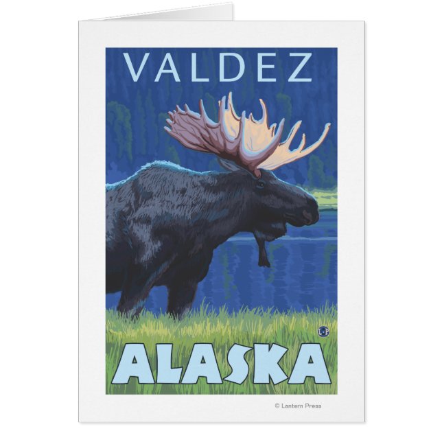 Moose at Night - Valdez, Alaska (Front)
