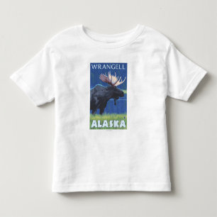 Moose at Night - Wrangell, Alaska Toddler T-Shirt