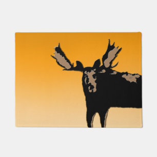 Moose at Sunset - Original Wildlife Art Doormat
