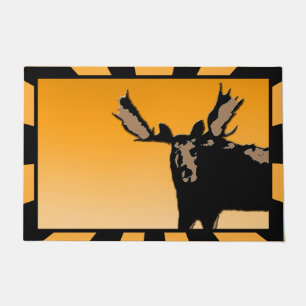 Moose at Sunset - Original Wildlife Art Doormat