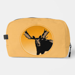 Moose at Sunset  - Original Wildlife Art Dopp Kit