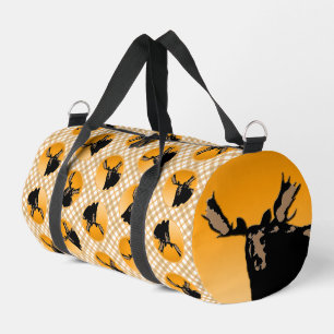 Moose at Sunset - Original Wildlife Art Duffle Bag