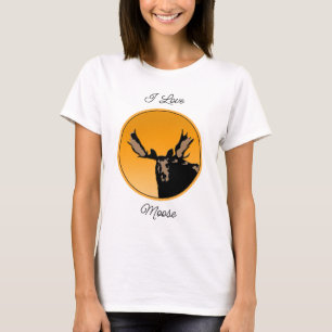Moose at Sunset  - Original Wildlife Art T-Shirt