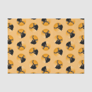 Moose at Sunset  - Original Wildlife Art Tissue Paper