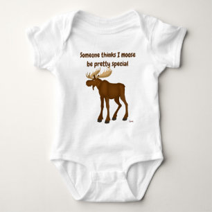 Moose - baby bodysuit