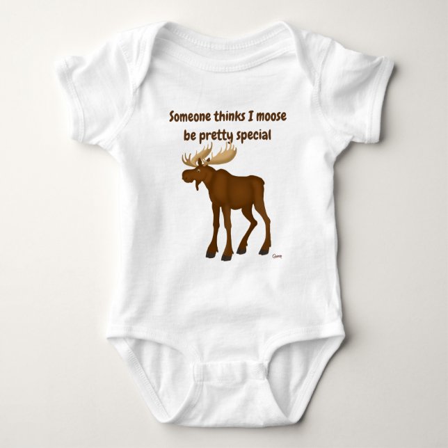 Moose - baby bodysuit (Front)