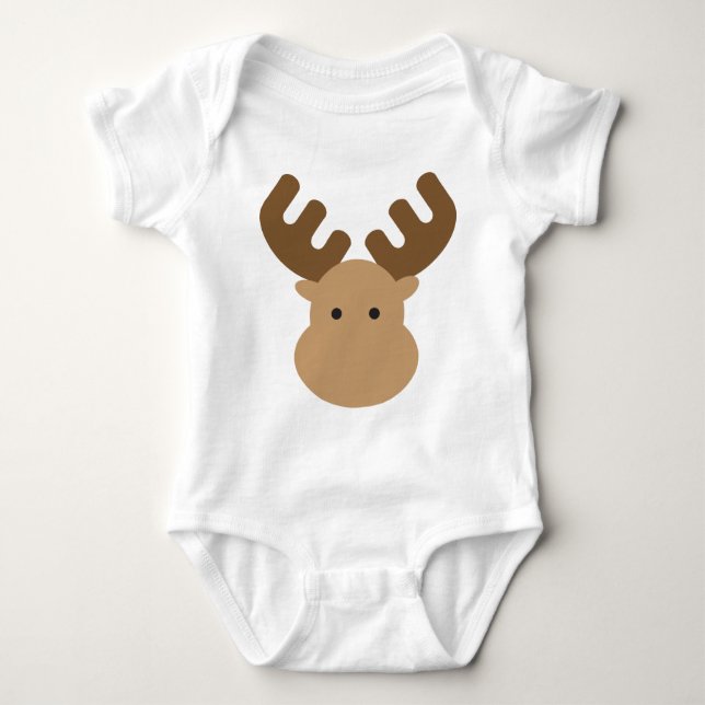 Moose Baby Bodysuit (Front)