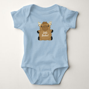 Moose Baby Shower Blue Baby Bodysuit