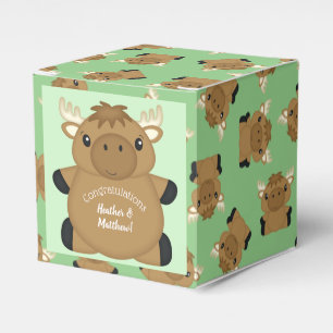 Moose Baby Shower Favour Box