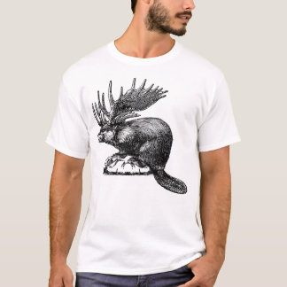 Moose Beaver  T-Shirt