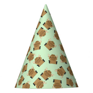 Moose Birthday Party Green Party Hat