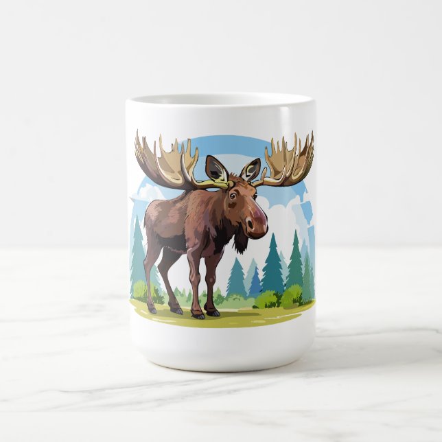 Moose buck coffee mug (Center)