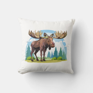 Moose buck cushion