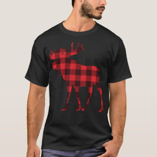 Moose Buffalo Plaid T-Shirt