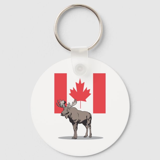 Moose Canada Key Ring (Front)