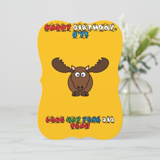 Moose  card (Standing Front)