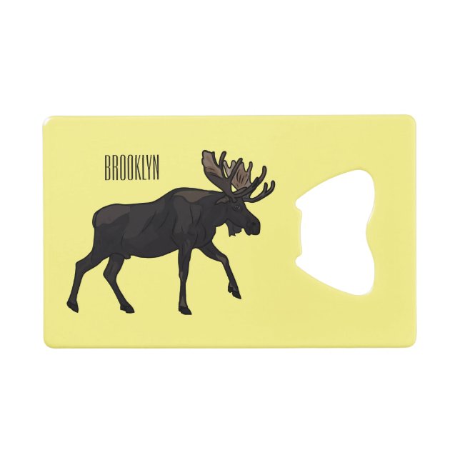 Moose cartoon illustration (Front (Horizontal))