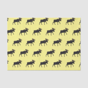 Moose cartoon illustration tissue paper