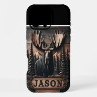 Moose Carving With Personalised Name