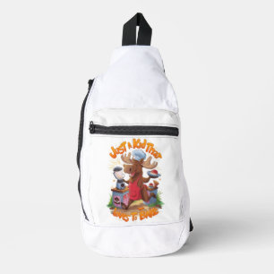 Moose Chef Backing by the Stove Sling Bag