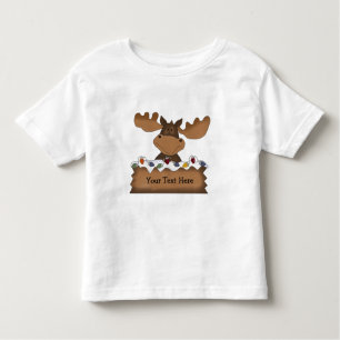 Moose Christmas (customisable) Toddler T-Shirt