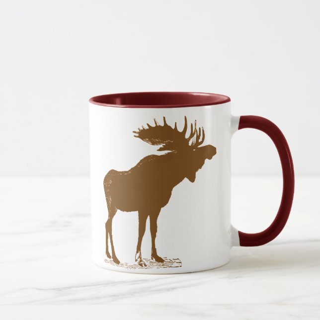 Moose Christmas Mug (Right)