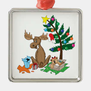 Moose Christmas Tree Ornament