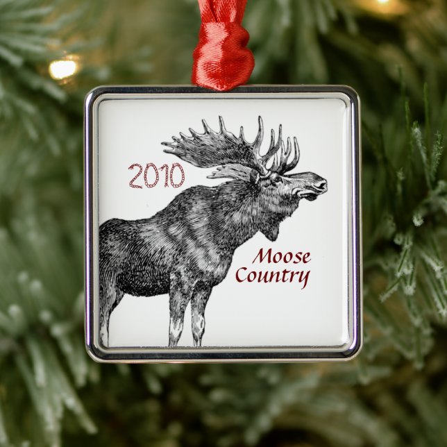 Moose Country Christmas Ornament (Tree)