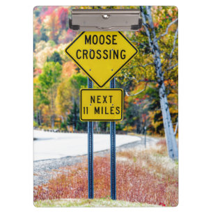 Moose Crossing Clipboard