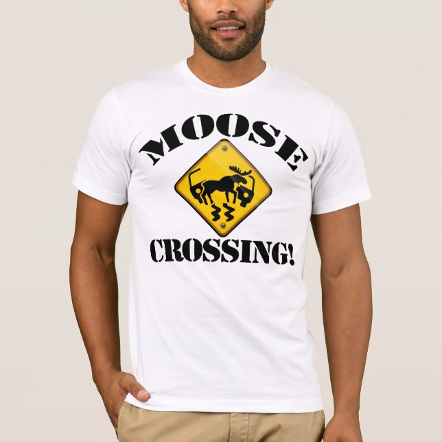 Moose Crossing T-Shirt (Front)