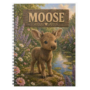 Moose Cute Baby Storybook Nursery Animal Notebook