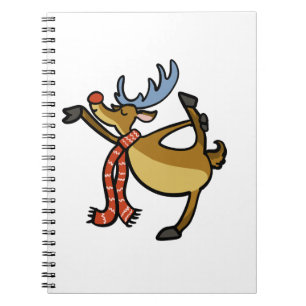 Moose dancing cartoon   choose background colour notebook