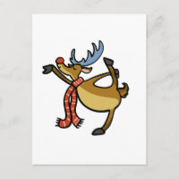 Moose dancing cartoon | choose background colour