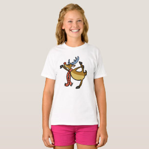 Moose dancing cartoon   choose background colour T-Shirt