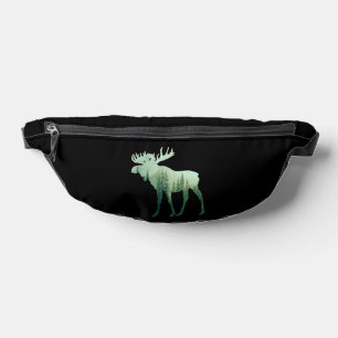 Moose Deer And Forest Nature Bum Bags
