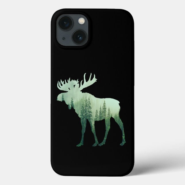 Moose Deer And Forest Nature Case-Mate iPhone Case (Back)