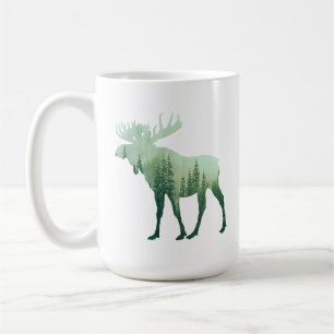 Moose Deer And Forest Nature Coffee Mug