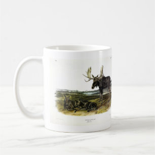 Moose Deer (Moose - Alces alces) by Audubon Coffee Mug
