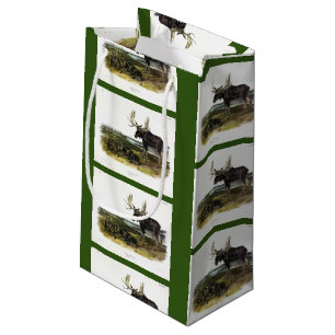 Moose Deer (Moose - Alces alces) by Audubon Small Gift Bag