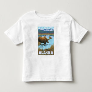 Moose Drinking at Lake - Katmai, Alaska Toddler T-Shirt