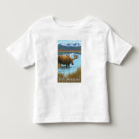 Moose Drinking at Lake - West Yellowstone, MT