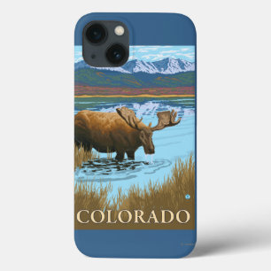 Moose DrinkingColorado iPhone 13 Case