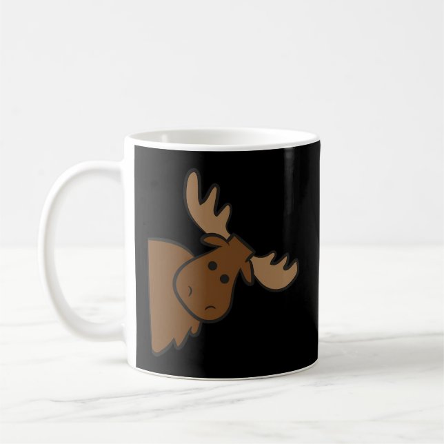 Moose Elk Deer Alaska Moose Coffee Mug (Left)