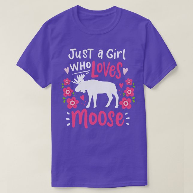Moose Elk Moose Lover T-Shirt (Design Front)